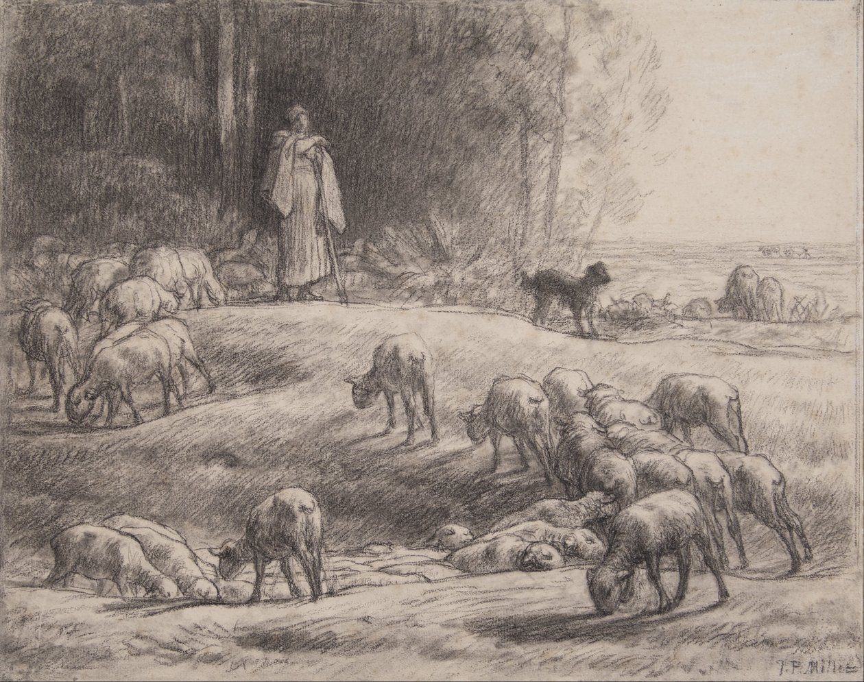 La pastora de Jean-Francois Millet