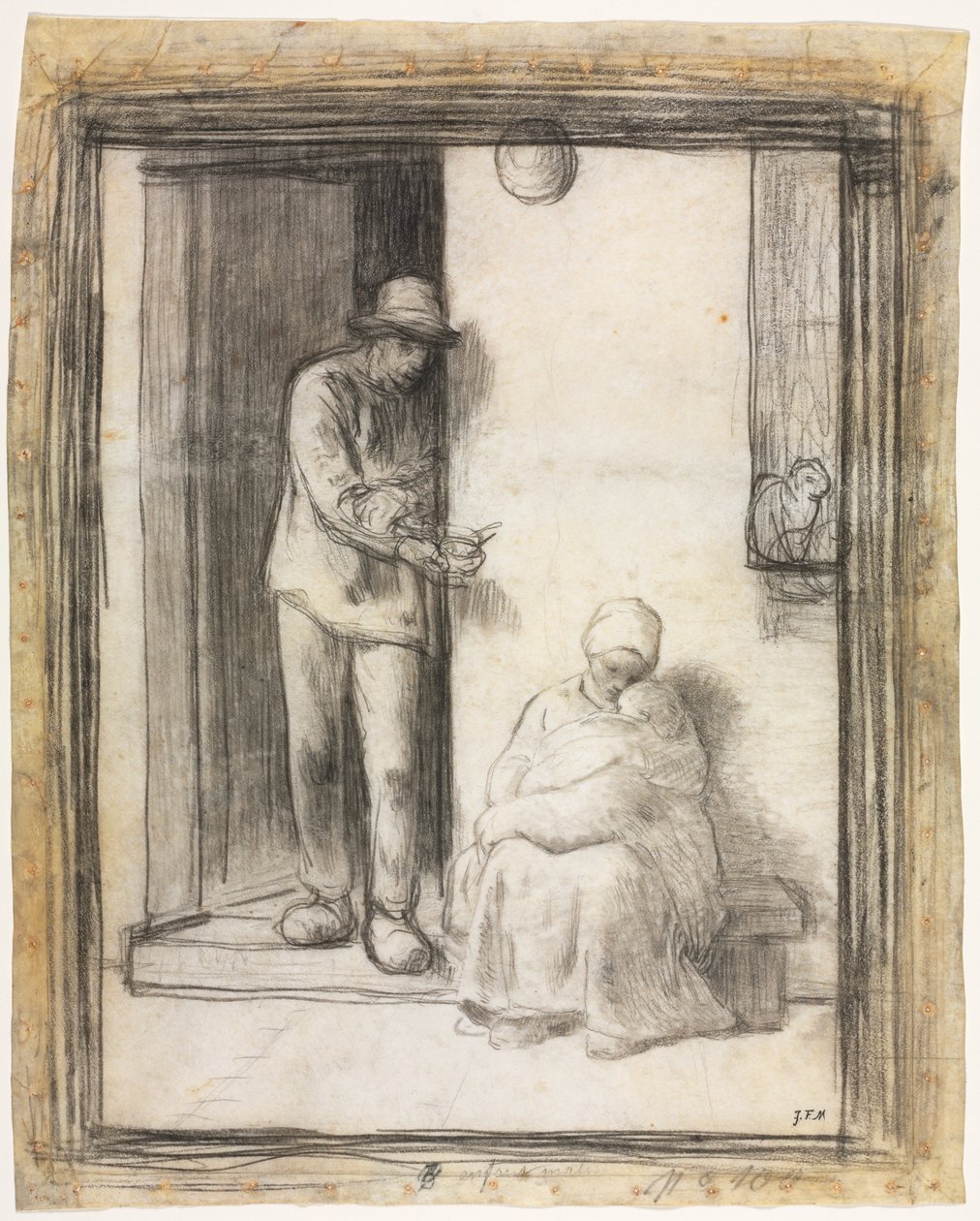 El niño enfermo de Jean-Francois Millet