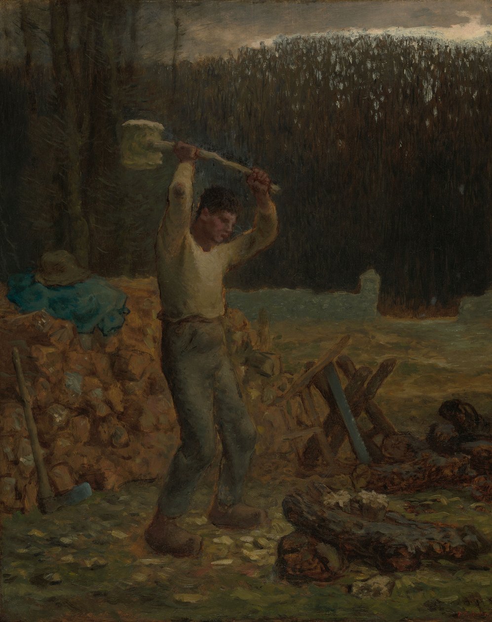 El leñador de Jean-Francois Millet