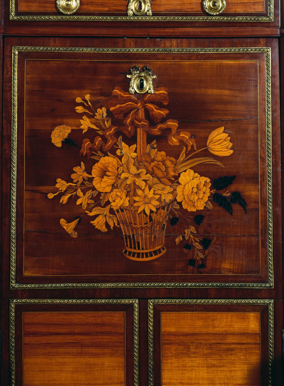 Cesta de flores, (detalle) de Jean Henri Riesener