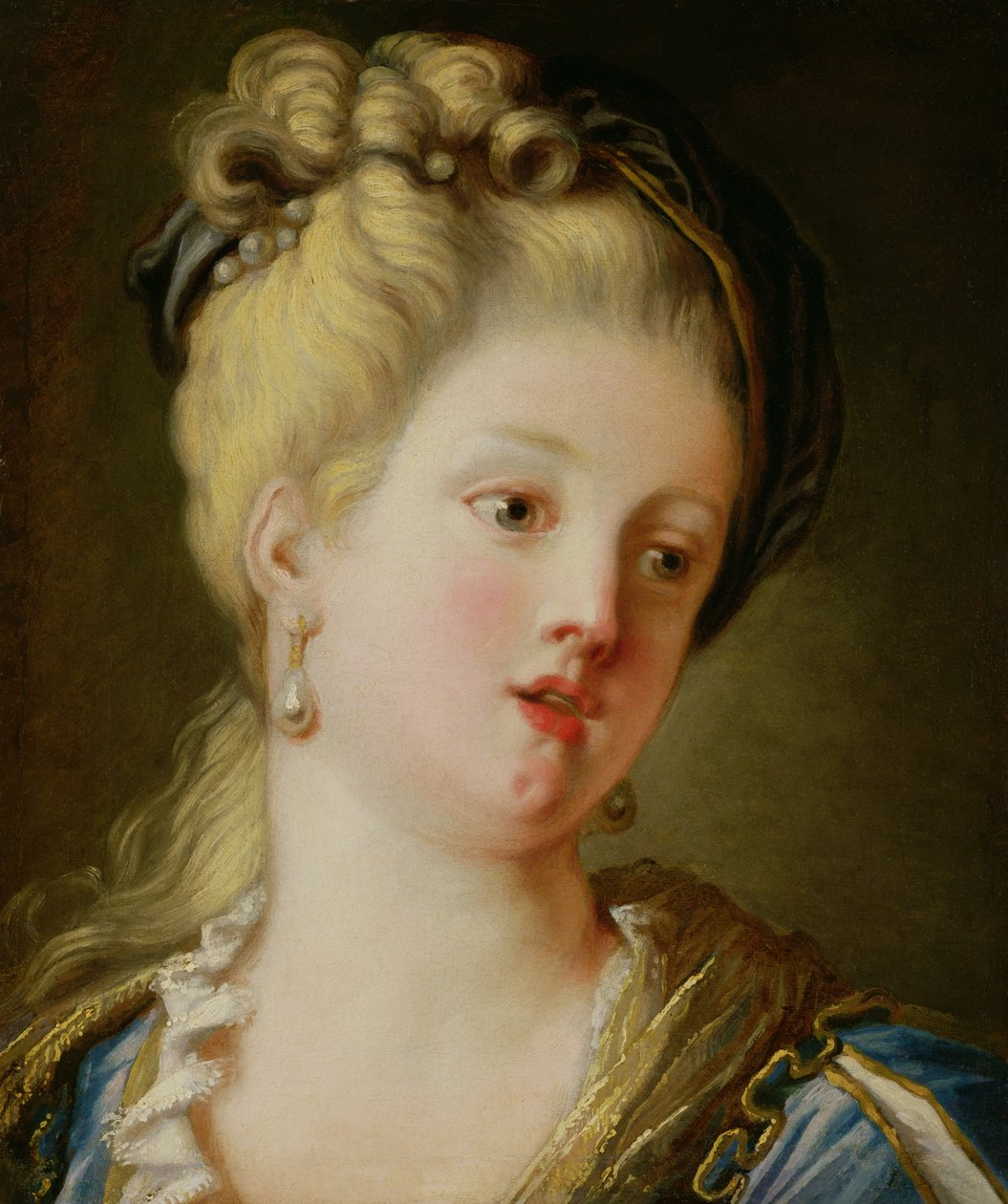 Retrato de una joven de Jean Honore Fragonard