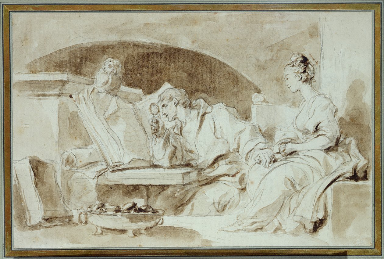 Joven consultando a un nigromante de Jean Honore Fragonard