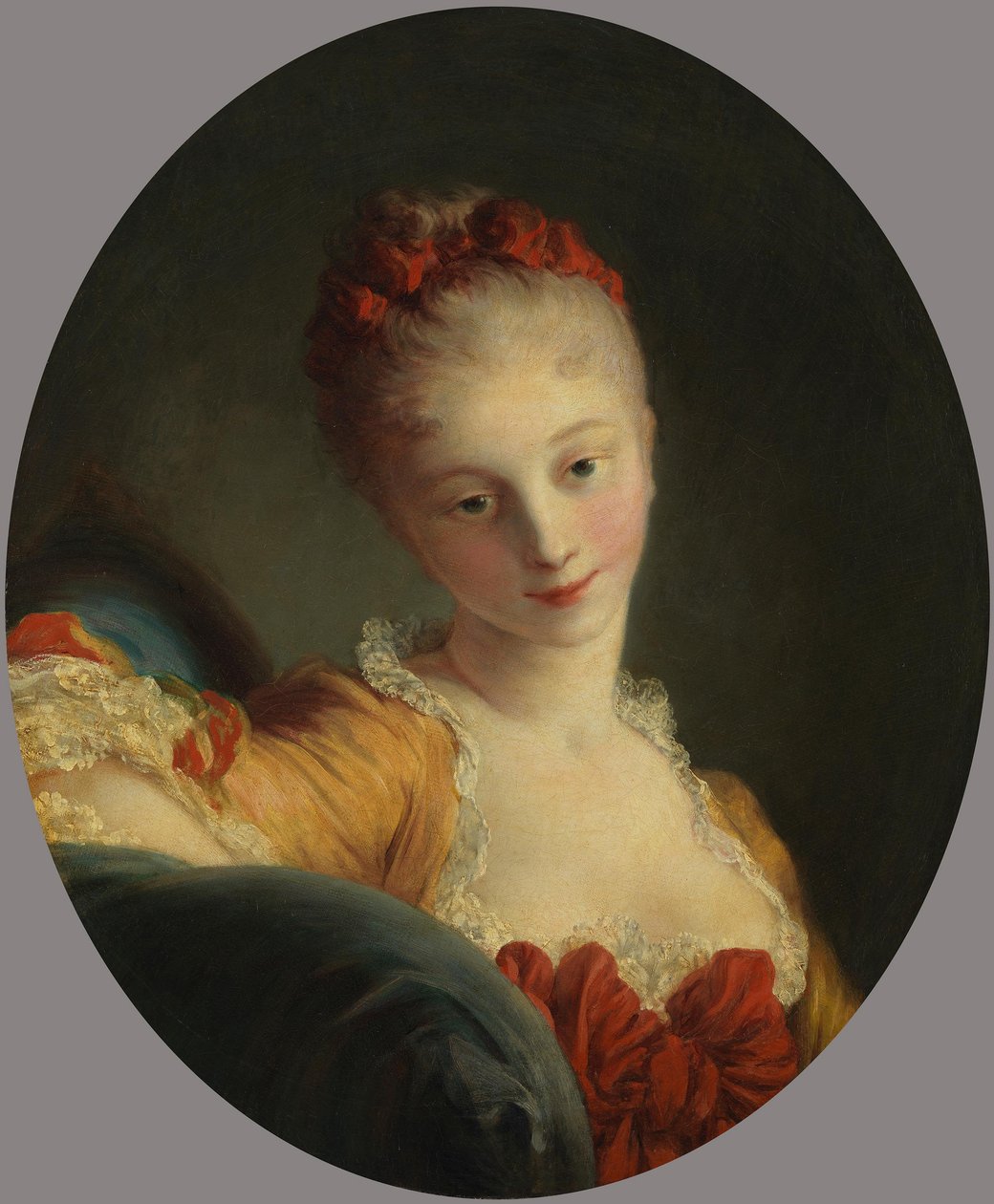 Retrato de una joven dama (Marie-Madeleine Guimard?) de Jean-Honore Fragonard