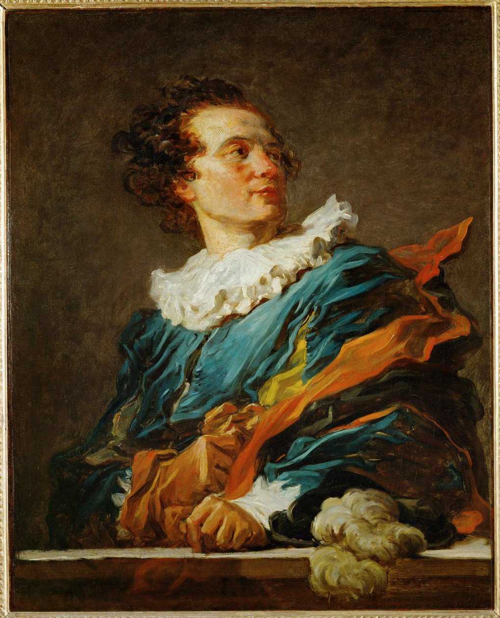 Figura de fantasía, retrato del Abate de Saint-Non ... de Jean Honore Fragonard