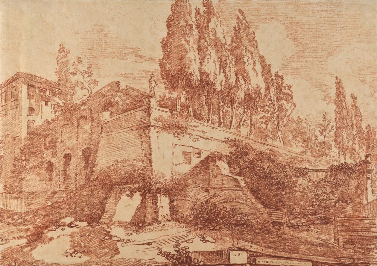 Ruinen eines Kaiserpalastes, Rom de Jean-Honore Fragonard
