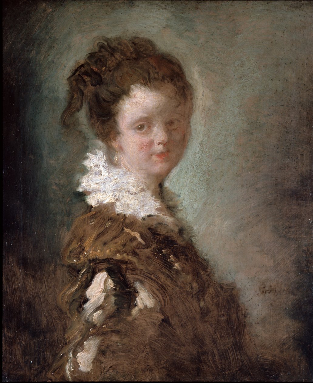 Mujer joven de Jean-Honore Fragonard