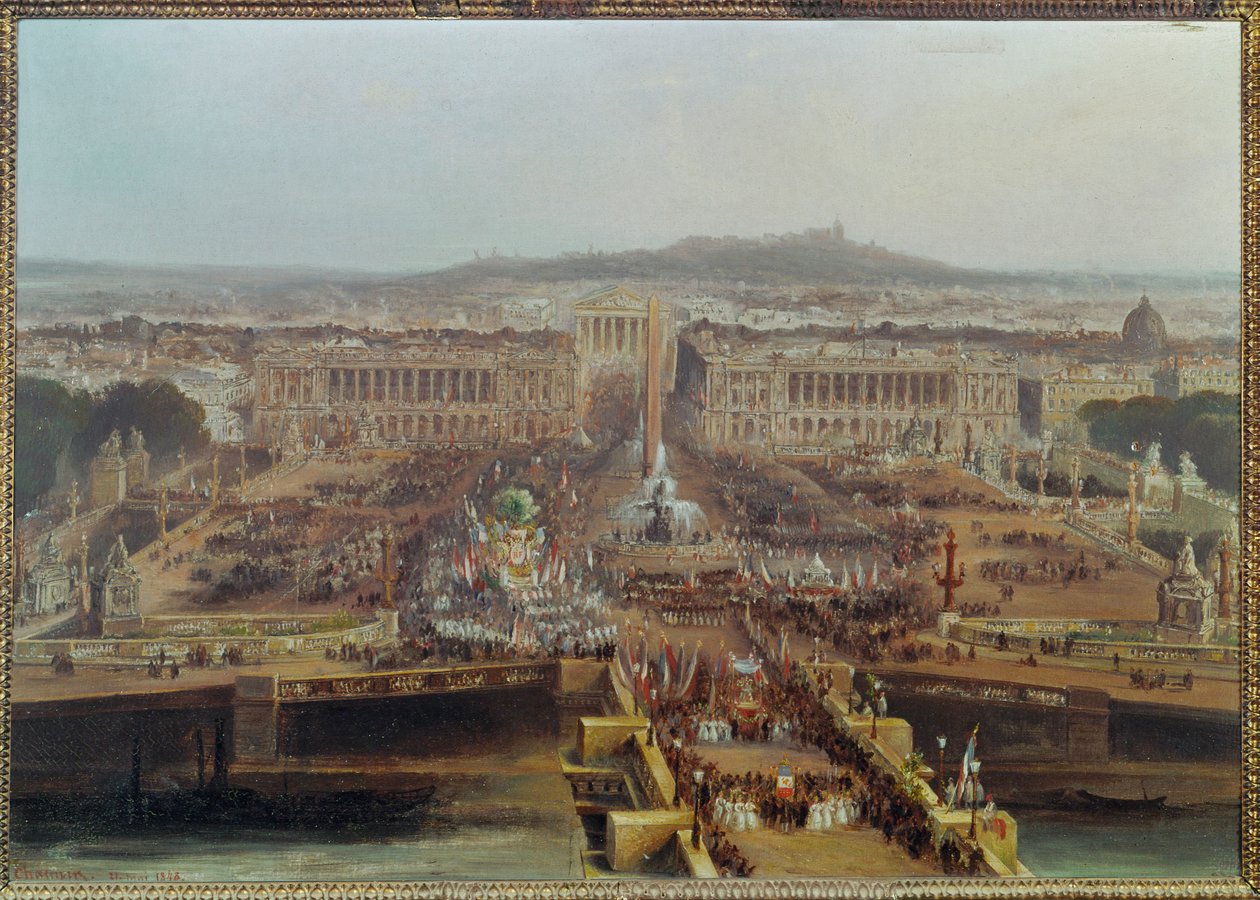 Celebración de la Concordia del 21 de mayo ... (pintura sobre lienzo) de Jean Jacques Champin