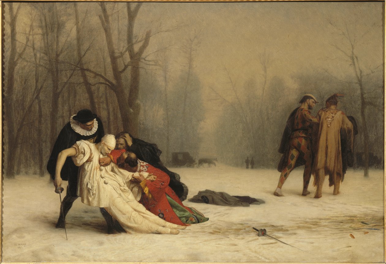 Suite de un baile de máscaras de Jean Leon Gerome