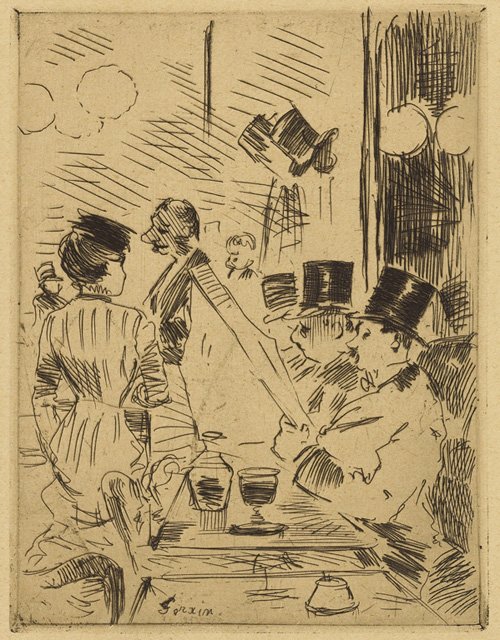 El Café de la Nouvelle-Athènes de Jean Louis Forain
