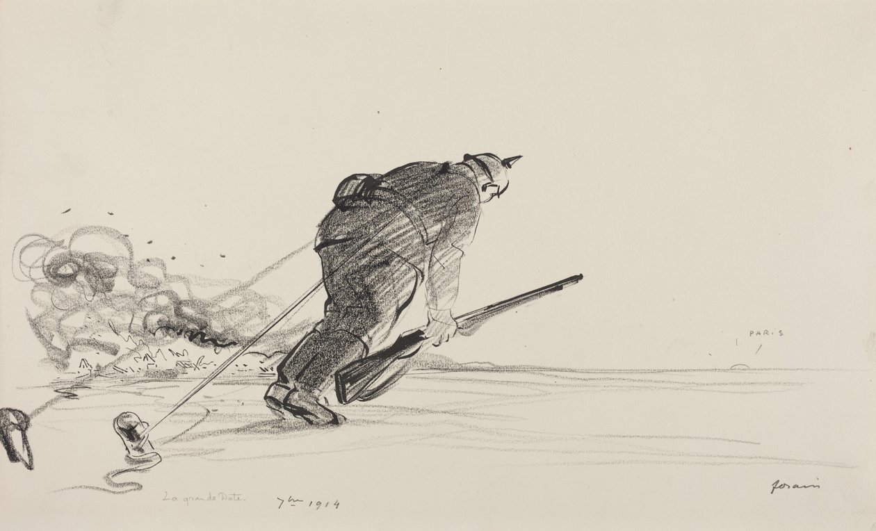 7me 1914, c.1914-1919 (dibujo a tinta) de Jean-Louis & Caran D