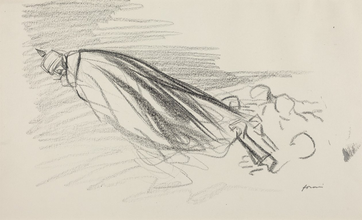 Los de la primera hora. Sire! dónde estamos con la guerra fresca y alegre, c.1914-1919 (lápiz sobre papel) de Jean-Louis & Caran D