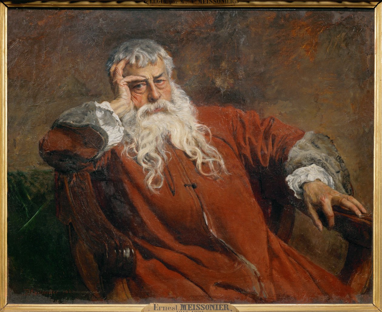 Autorretrato (pintura sobre lienzo) de Jean-Louis Ernest Meissonier