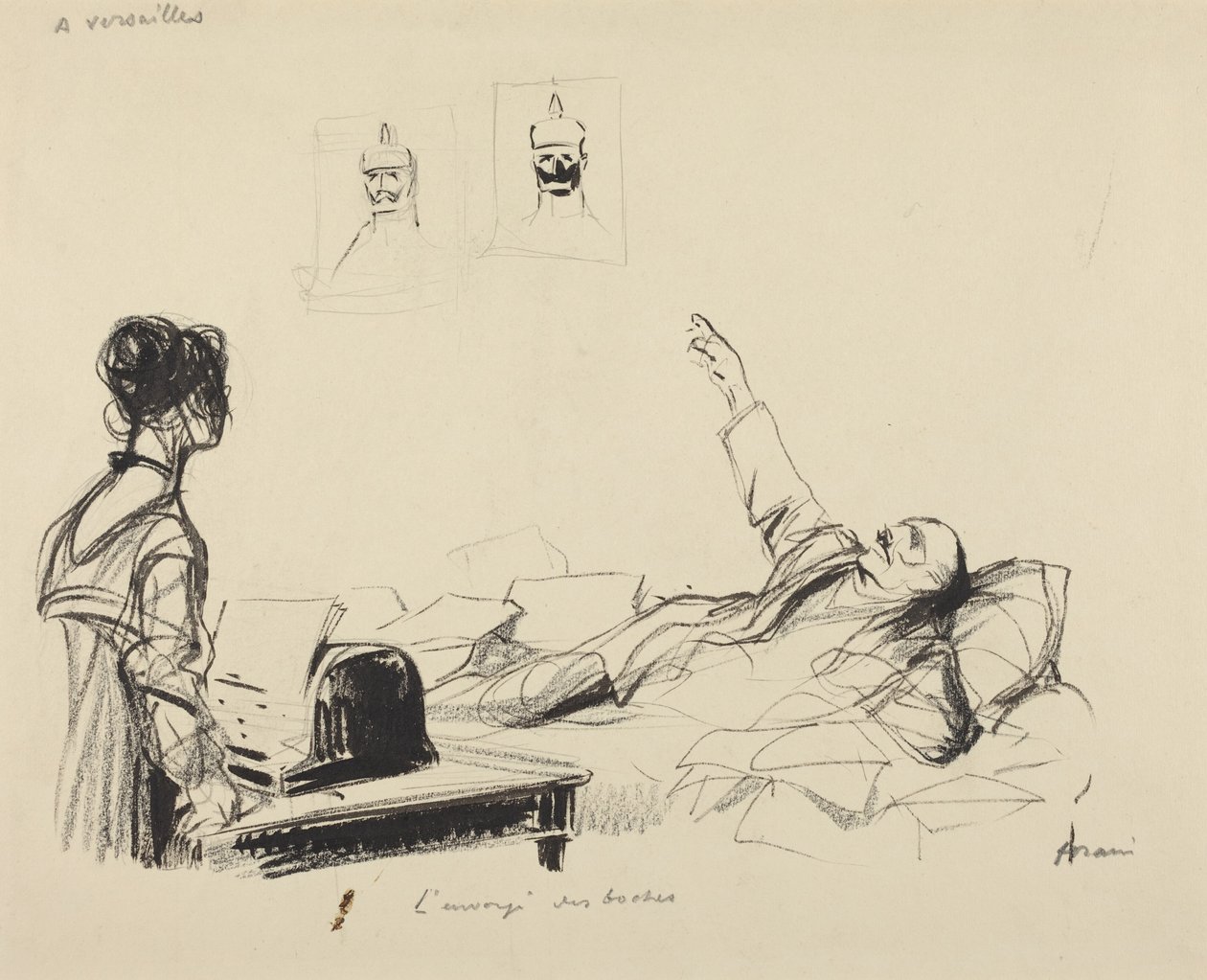 En Versalles.  La embajada de los alemanes de Jean-Louis Forain