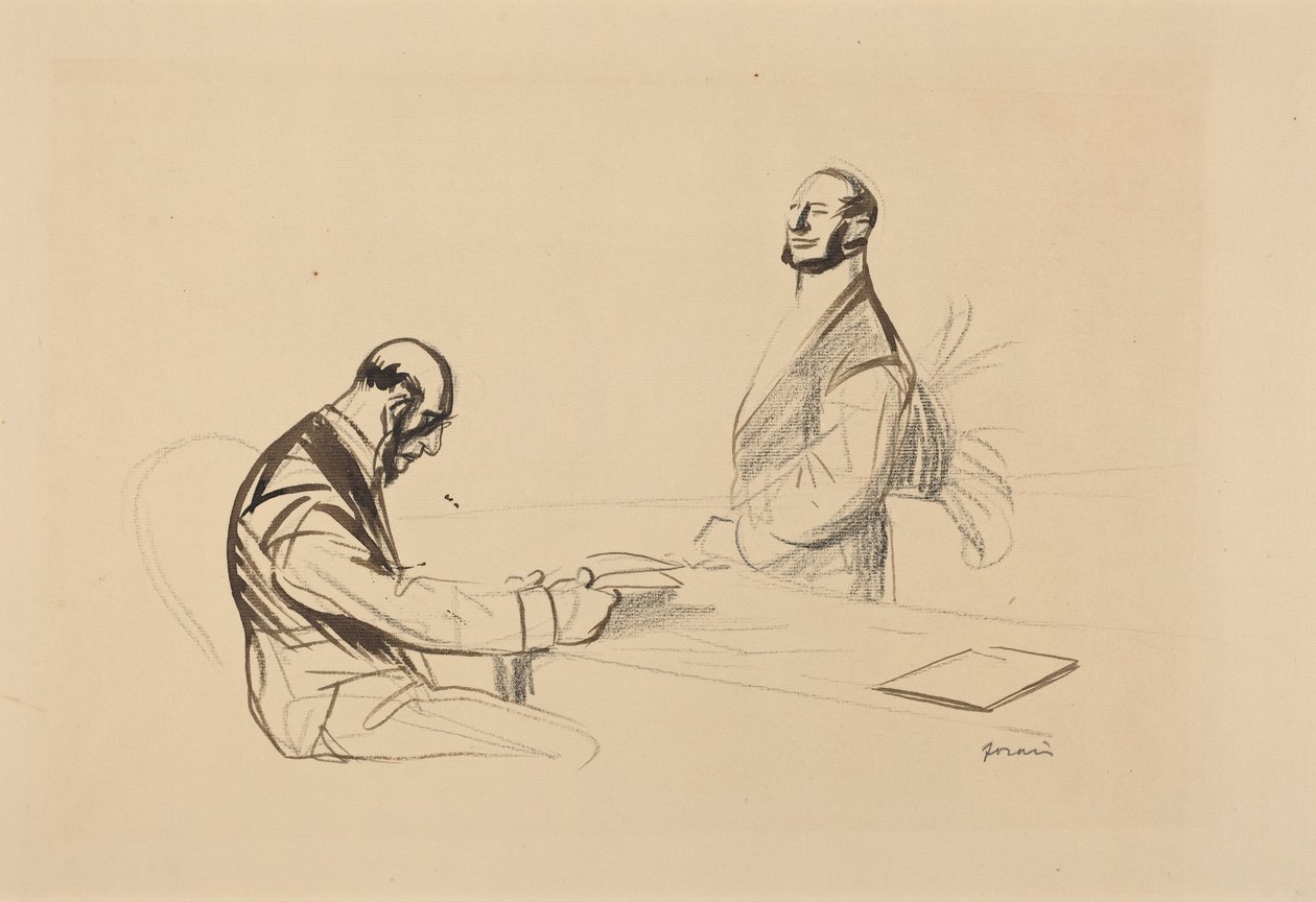 En la conferencia (At the Conference) de Jean-Louis Forain