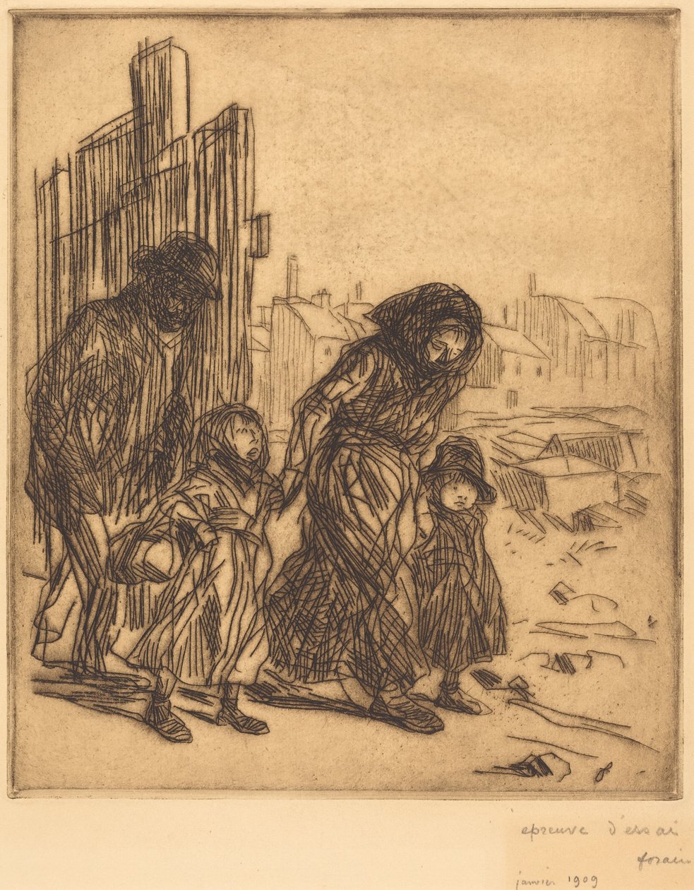Tras el ataque (After the Seizure) de Jean-Louis Forain