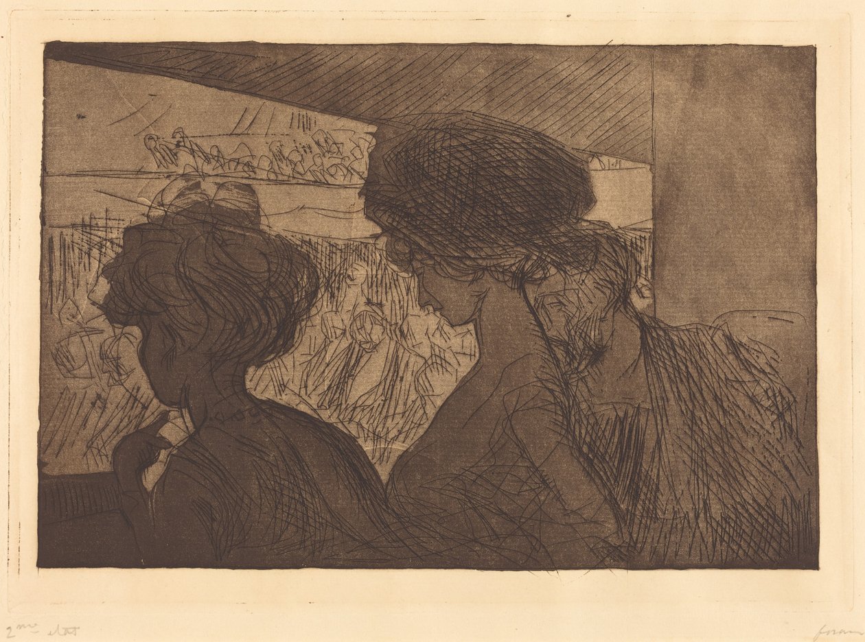 Una bañera en el teatro (Lower Box at the Theater) de Jean-Louis Forain