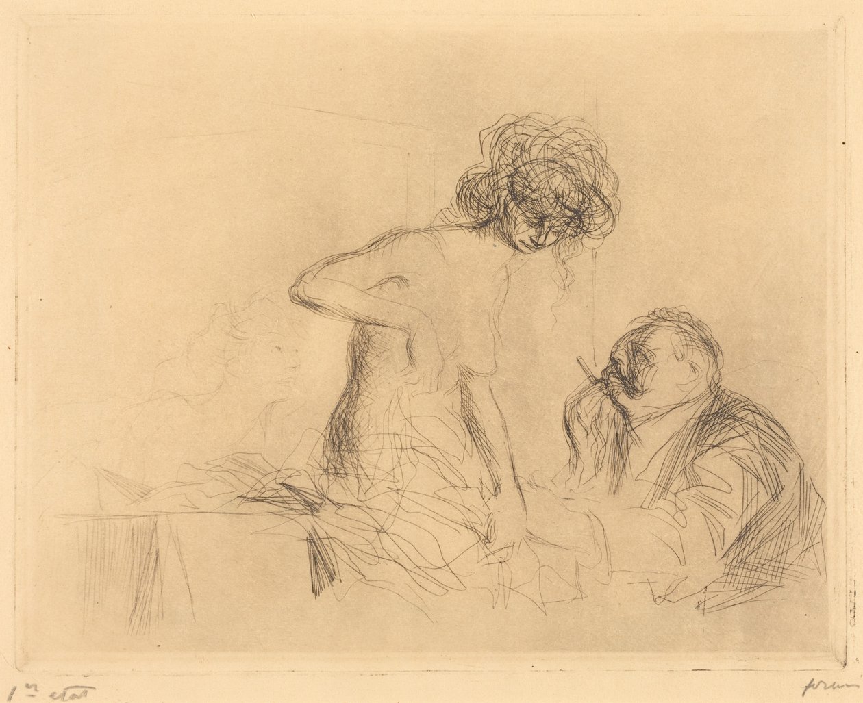 En consulta privada (1.ª lámina) (In a Private Room) (first plate) de Jean-Louis Forain