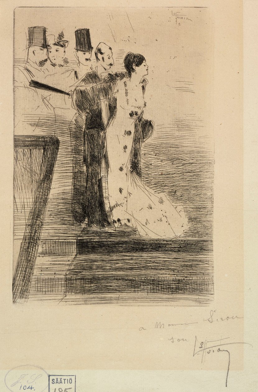Entrando en la fiesta de Jean-Louis Forain