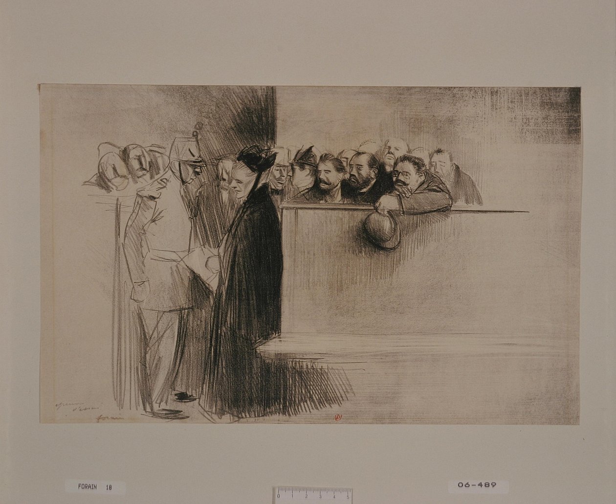 La audiencia (tercera viñeta) de Jean-Louis Forain