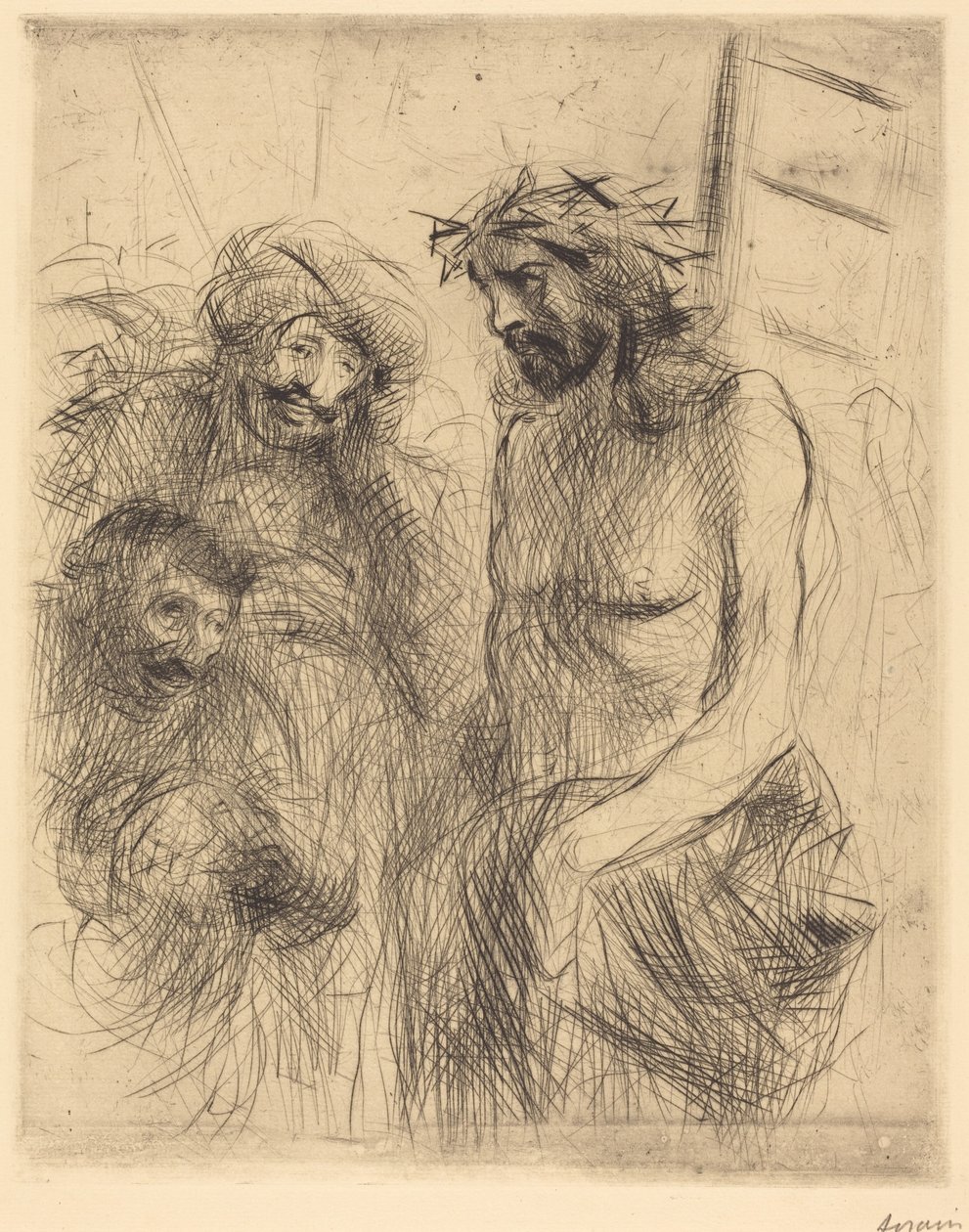 «Le Christ aux outrages» (Las burlas a Cristo) de Jean-Louis Forain