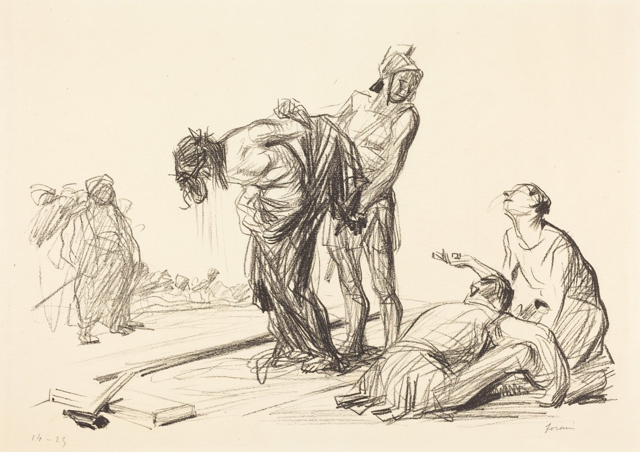 Cristo despojado de sus vestiduras (Christ Stripped of His Clothes) de Jean-Louis Forain