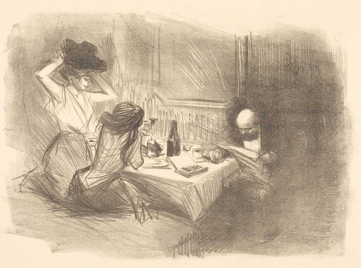 El salón privado (quinta lámina) de Jean-Louis Forain