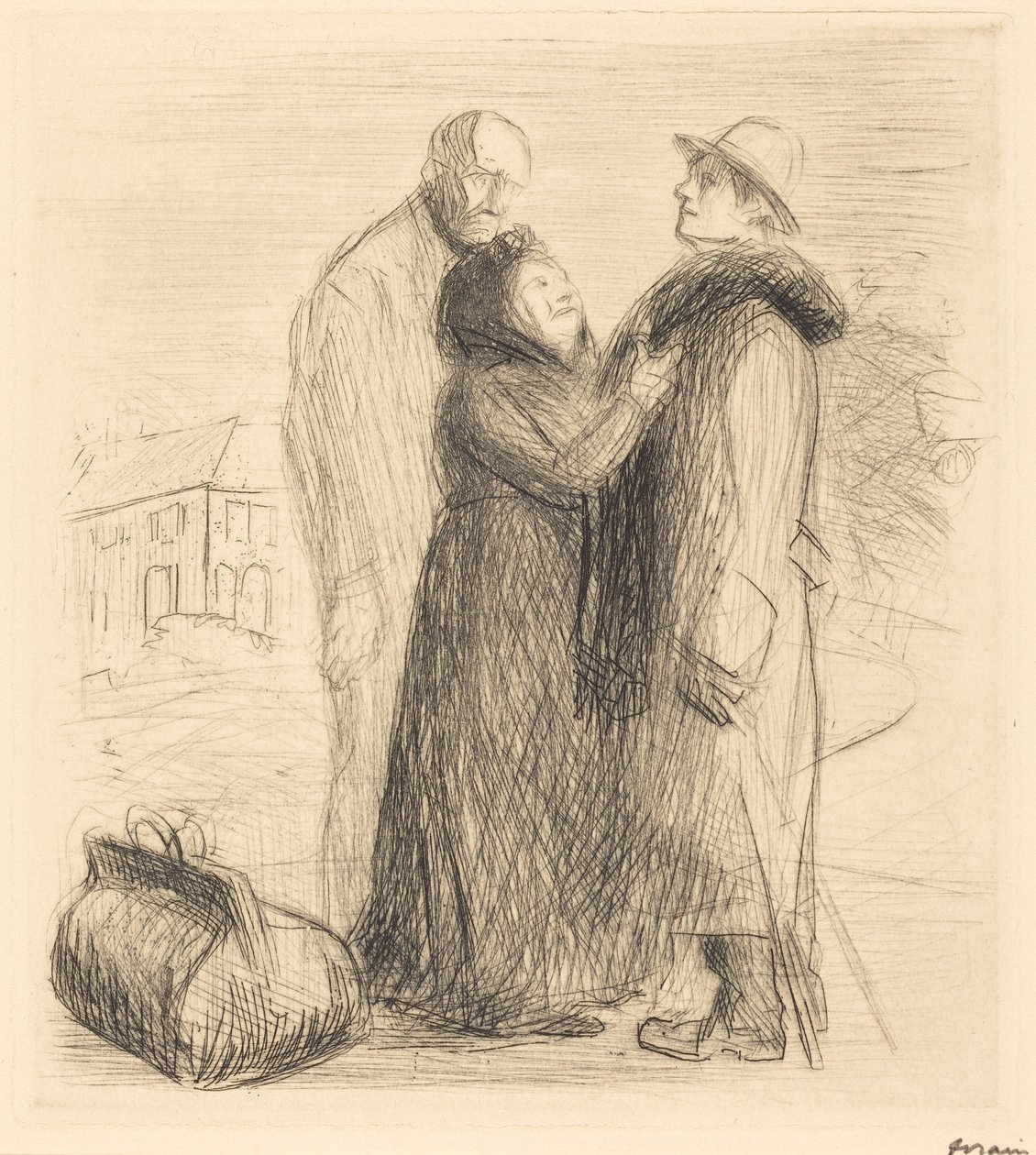 La partida del hijo pródigo (primera lámina, en vertical) (The Departure of the Prodigal Son) (primera lámina, en vertical) de Jean-Louis Forain