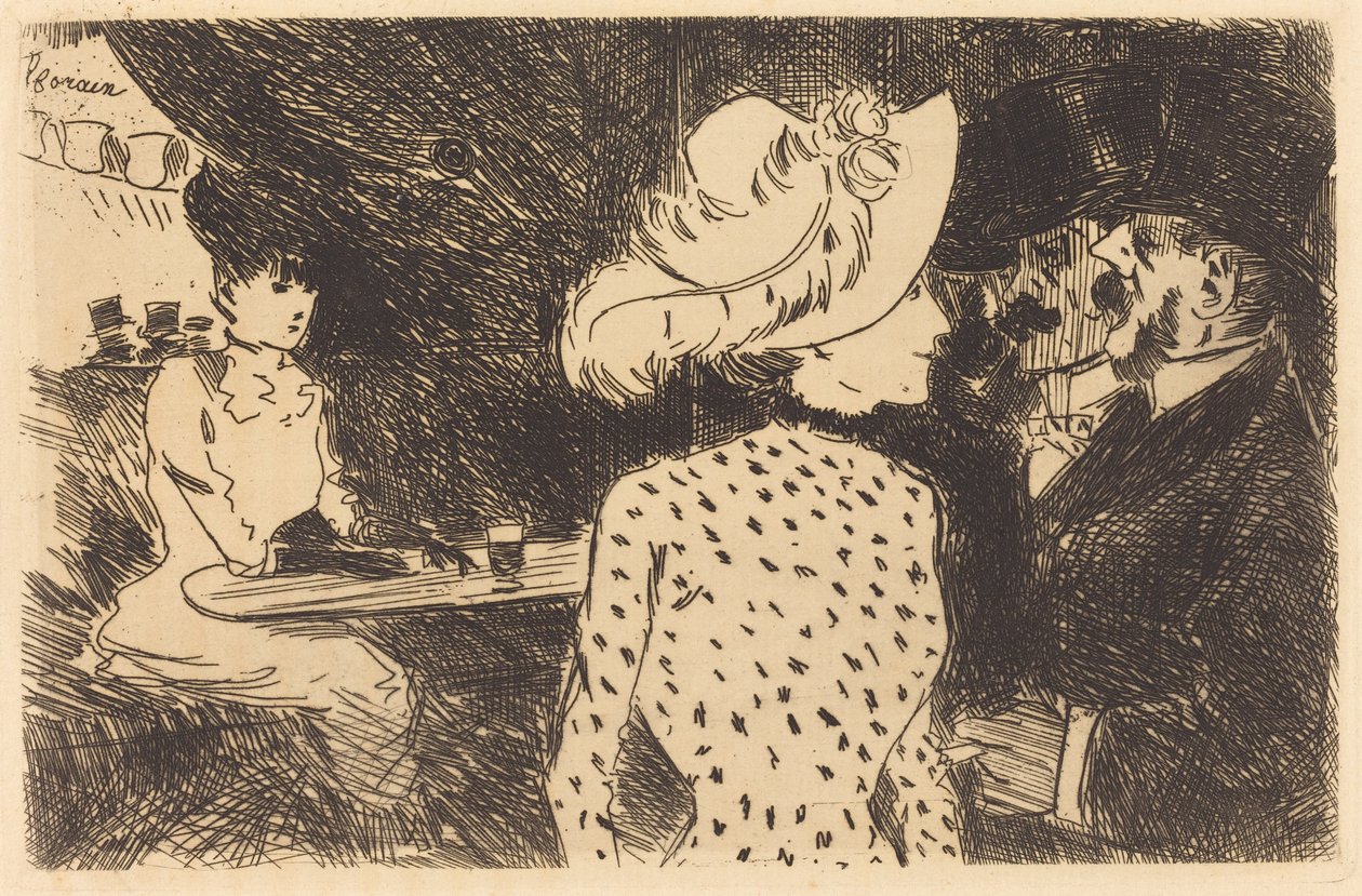 Las Folies-Bergère (lámina rechazada, segunda lámina) (The Folies Bergère) (lámina rechazada, segunda lámina) de Jean-Louis Forain