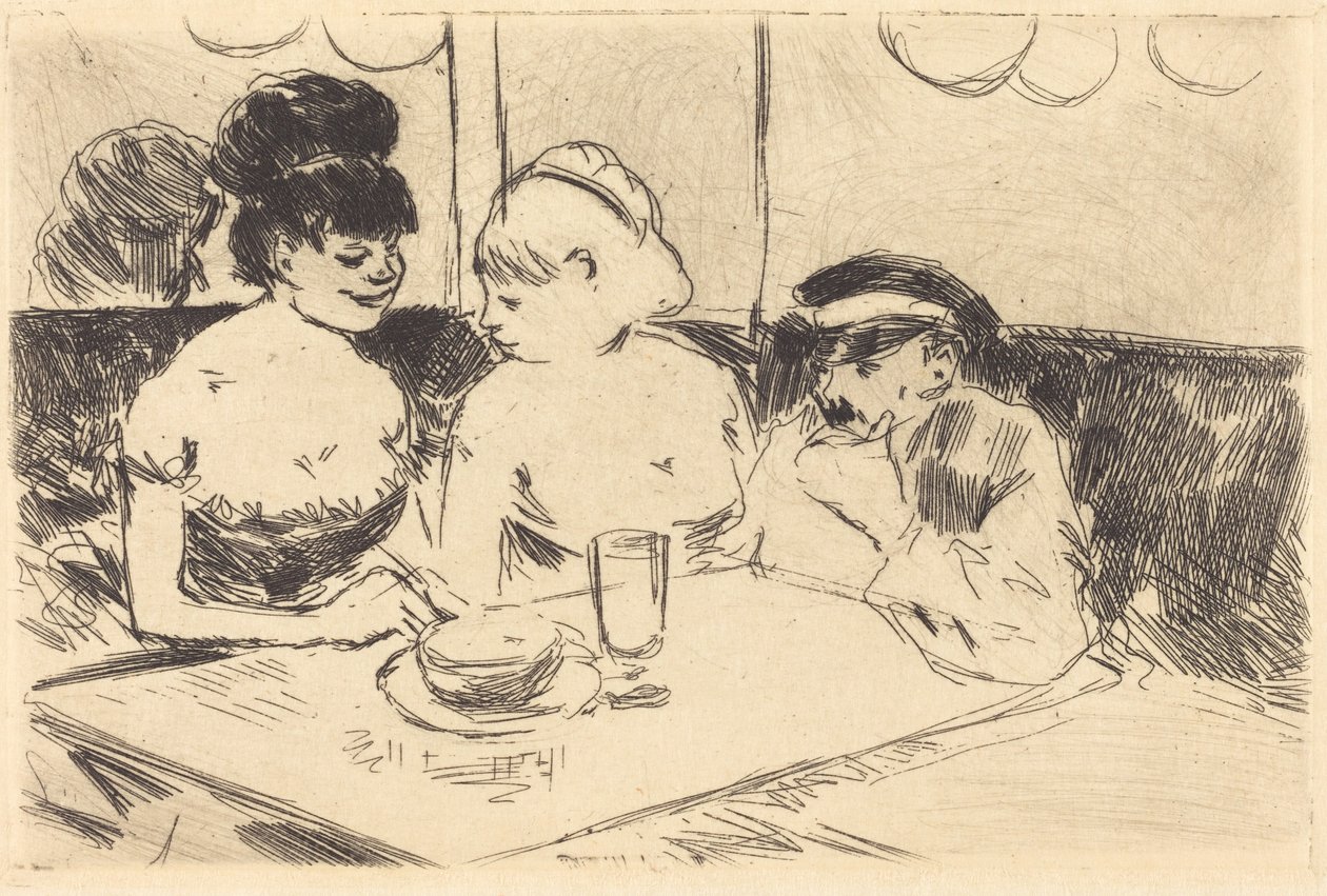 Burdel (plancha rechazada) de Jean-Louis Forain
