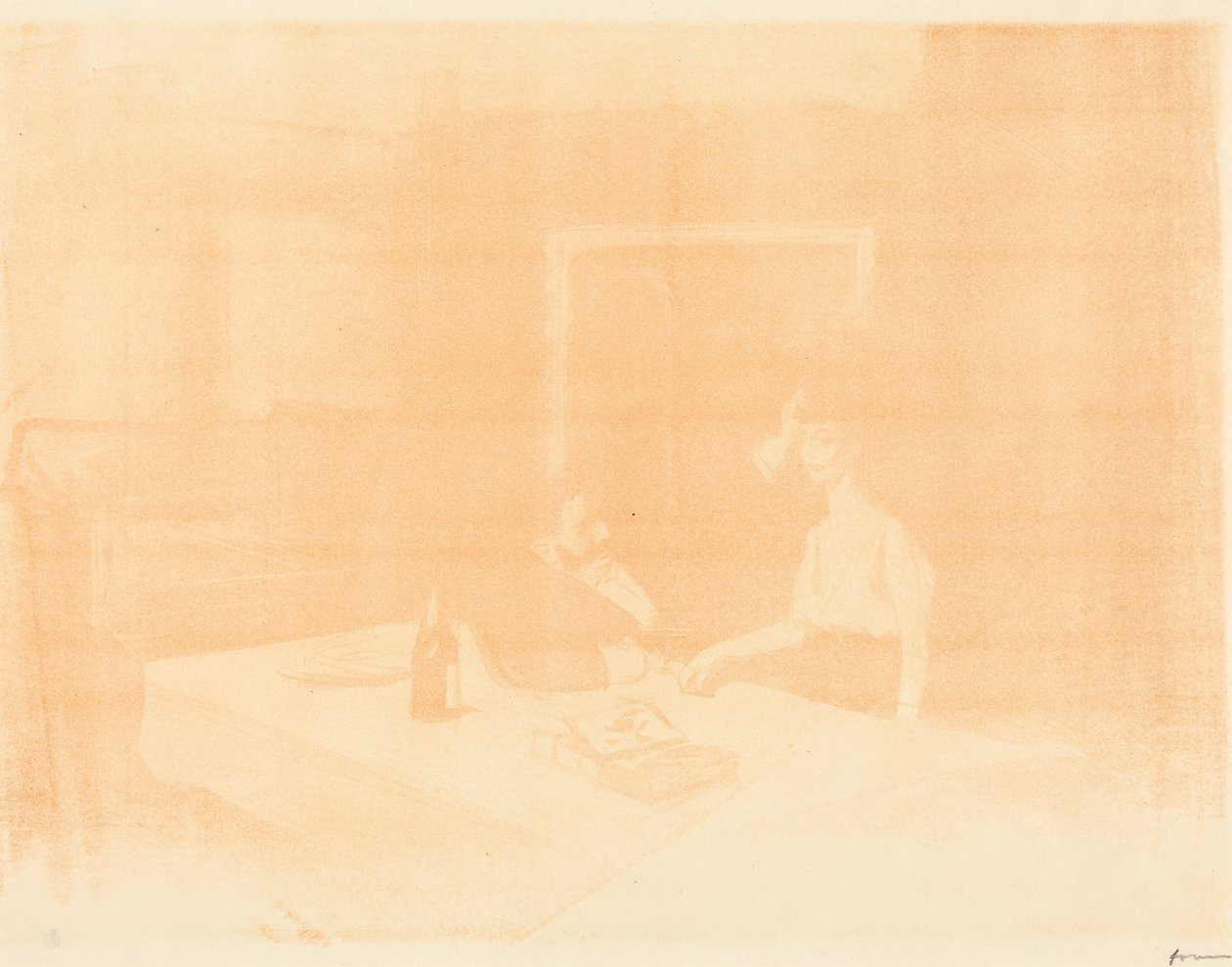 Szene in einem Privatraum (horizontale Platte) de Jean-Louis Forain