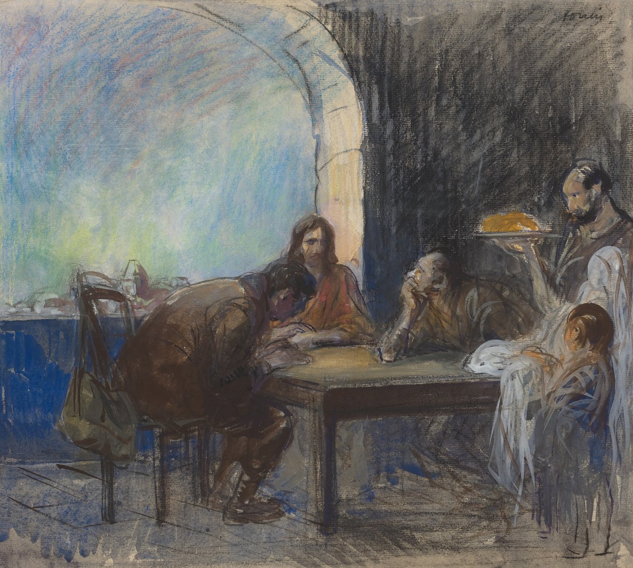La cena en Emaús de Jean-Louis Forain