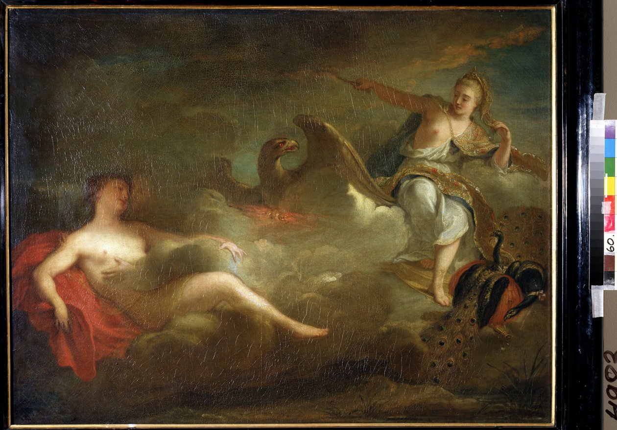 Júpiter, Juno e Io (Júpiter, Juno e Io). Pintura de Jean Marc Nattier (Jean-Marc Nattier de Jean Marc Nattier