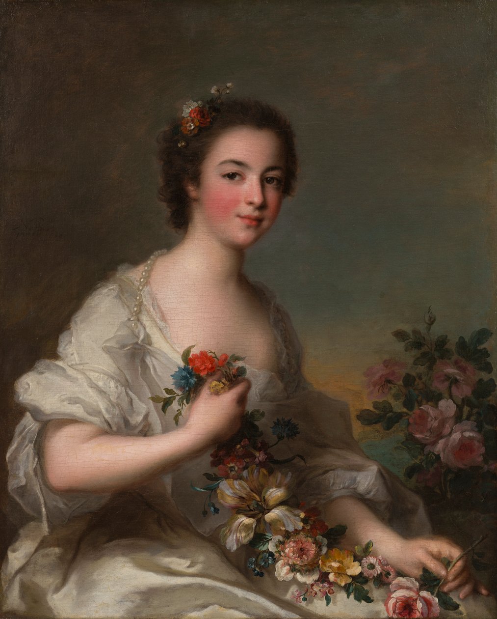 Retrato de una dama de Jean-Marc Nattier