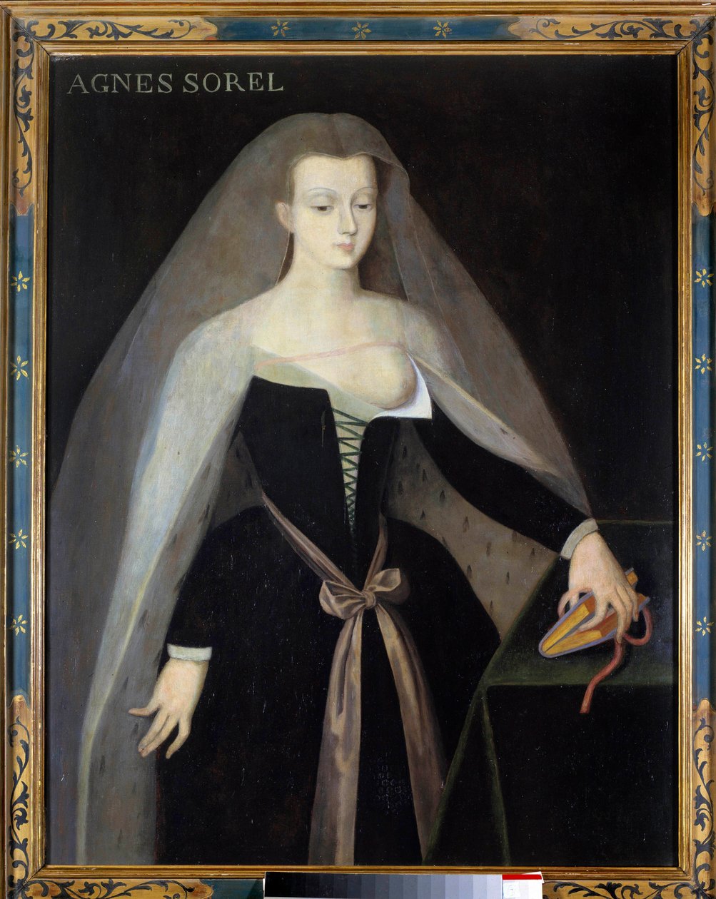 Retrato de Agnes Sorel, favorita del Rey Carlos VII de Jean (after) Fouquet