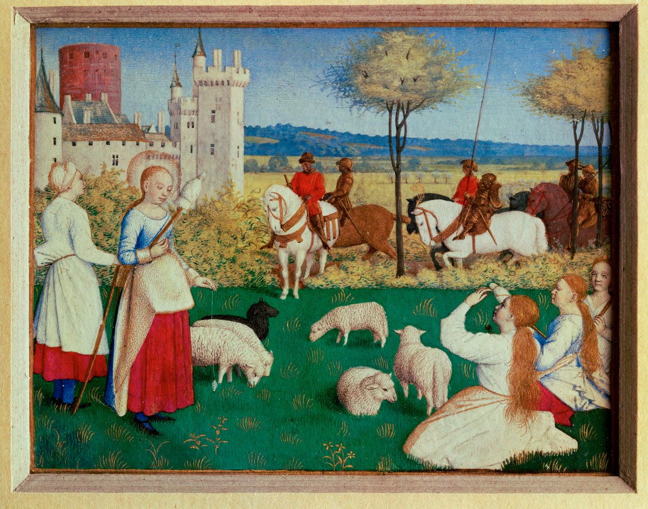 Las Horas de Etienne Chavalier: Santa Margarita y el Prefecto Olybrius ... de Jean (style of) Fouquet