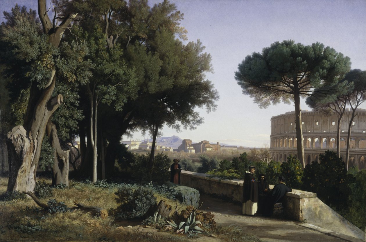 Coliseo visto desde el Palatino de Jean Achille Benouville