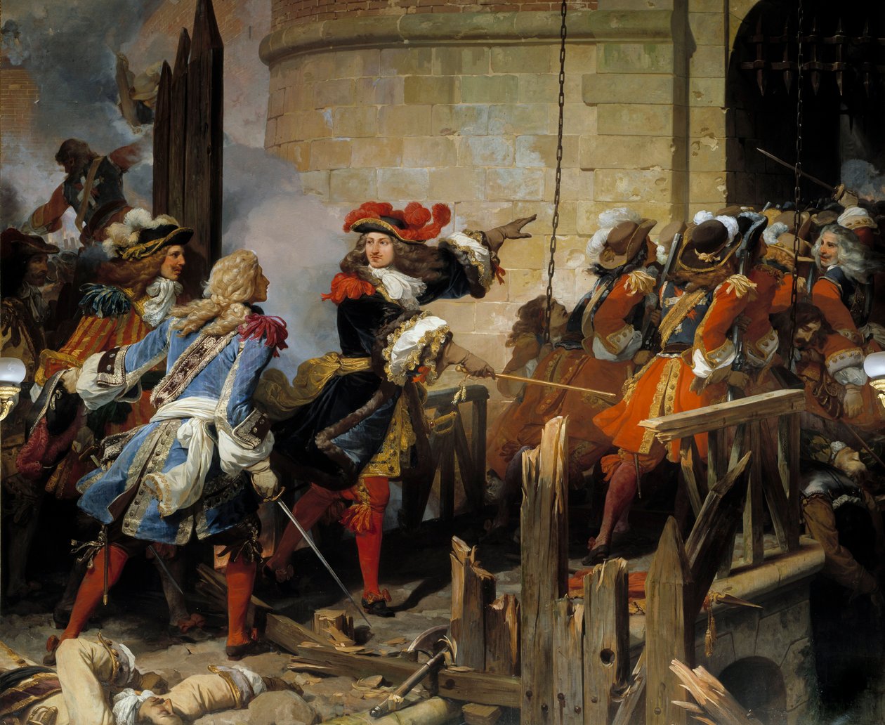 Toma de Valenciennes por Luis XIV el 17/03/1677 de Jean Alaux