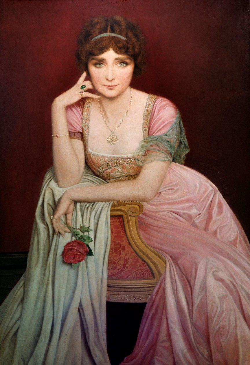 Retrato de la cantante Genevieve Vix (1879-1939) cuadro de Jean Alex Coraboeuf (1870-1947) 1906 Nantes, Museo de Bellas Artes de Jean Alexandre Coraboeuf