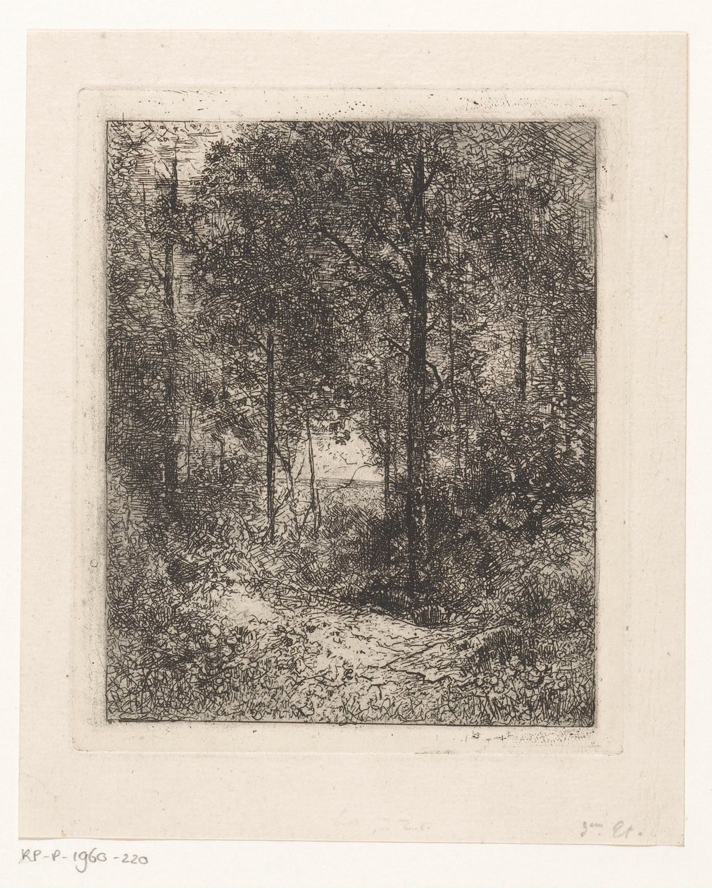 vista al bosque de Jean Alexis Achard
