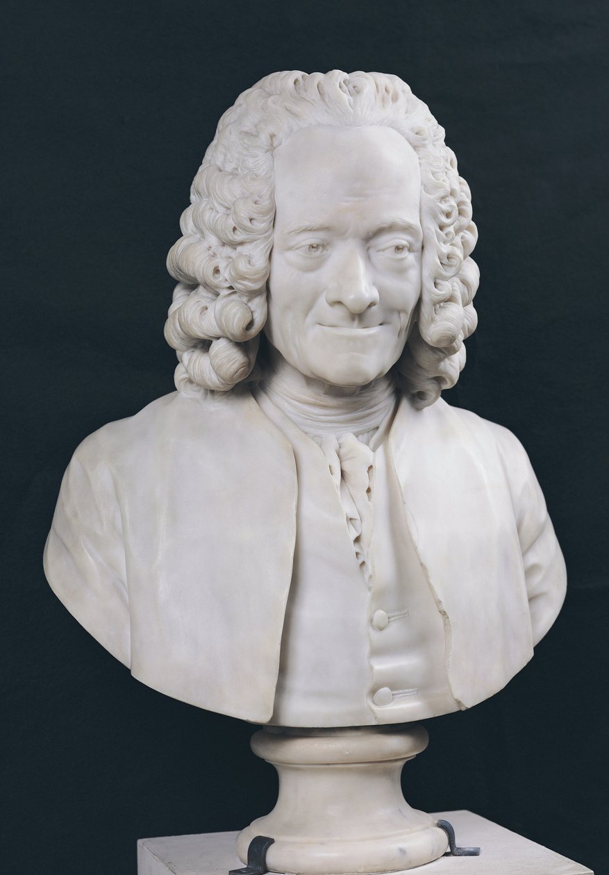 Busto de François Marie Arouet de Voltaire (1694-1778) 1778 de Jean Antoine Houdon
