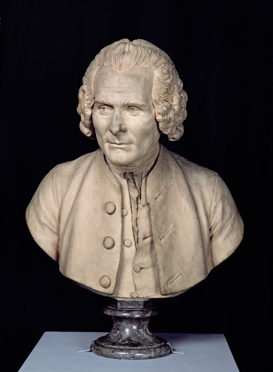 Busto de Jean Jacques Rousseau (1712-78) de Jean Antoine Houdon