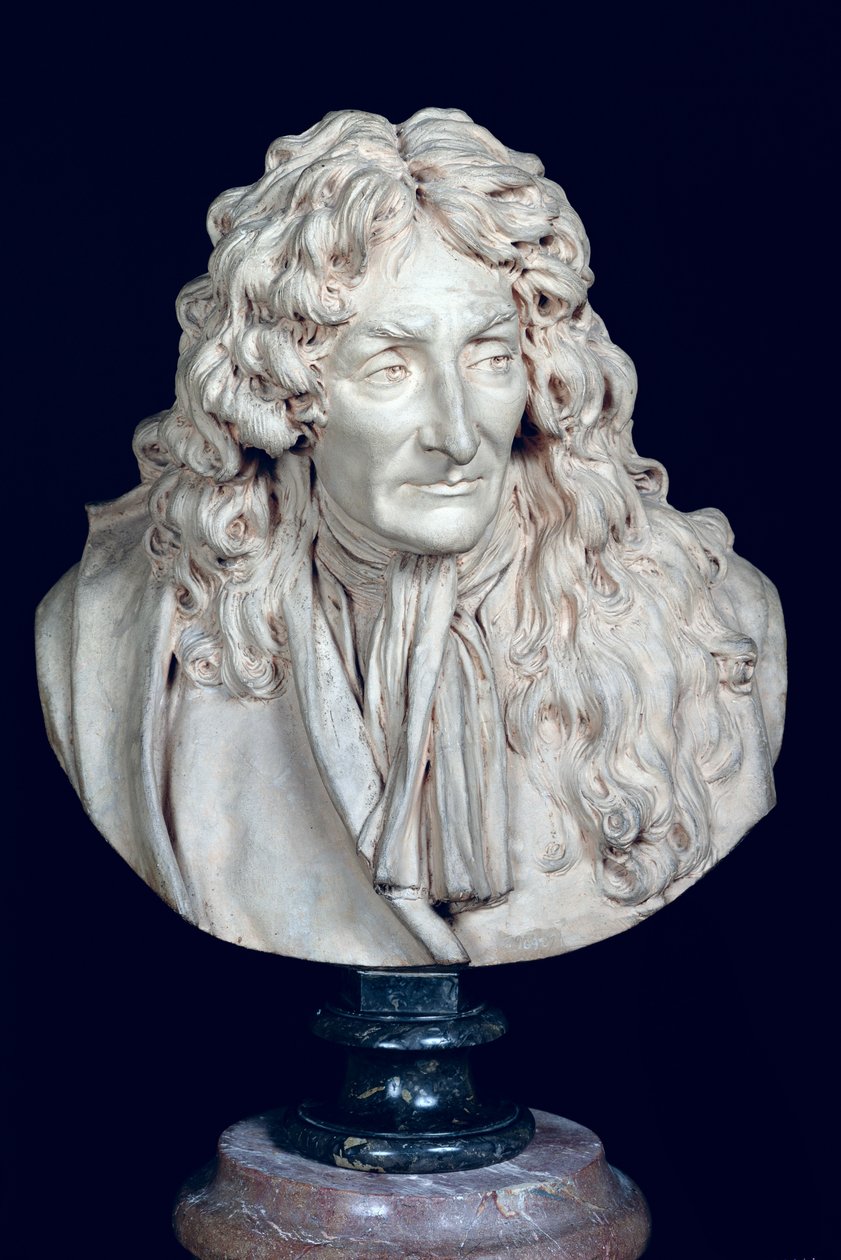 Busto de Jean de La Fontaine (1621-95) 1692 de Jean Antoine Houdon