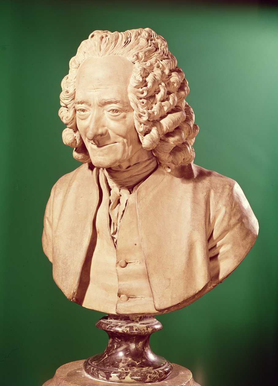 Busto de Voltaire (1694-1778) de Jean Antoine Houdon