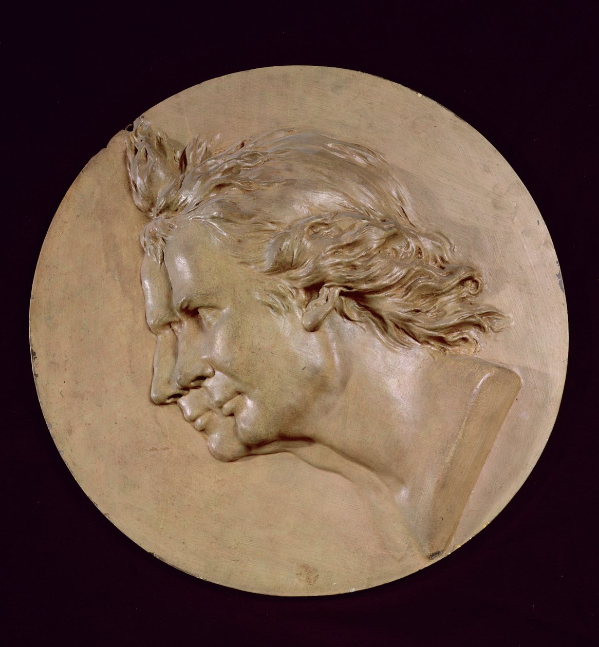 Medallón que representa a Joseph (1740-1810) y Etienne Montgolfier (1745-99) de Jean Antoine Houdon