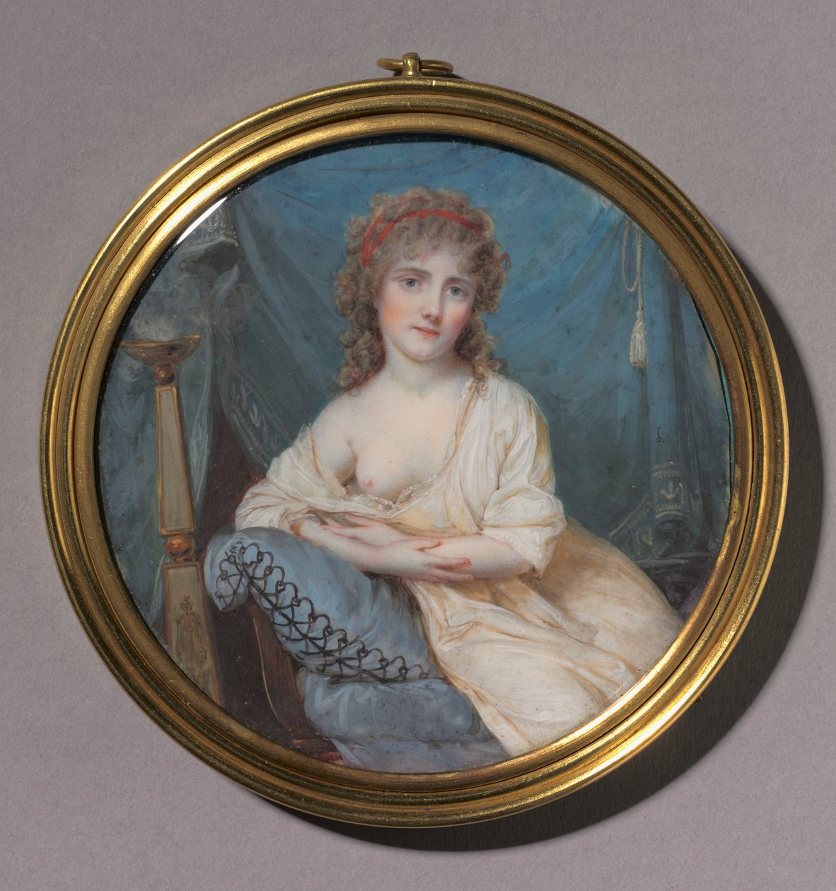 Retrato de una mujer reclinada en un sofá, c. 1804 de Jean Antoine Laurent