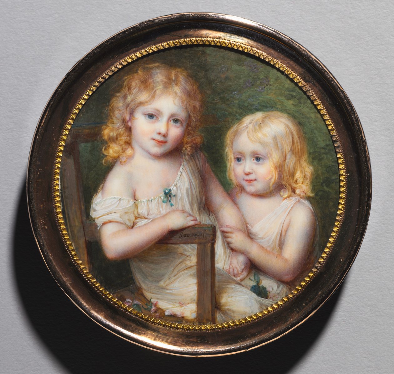Retrato de los hijos del artista Emma y Paul, c. 1795 de Jean Antoine Laurent
