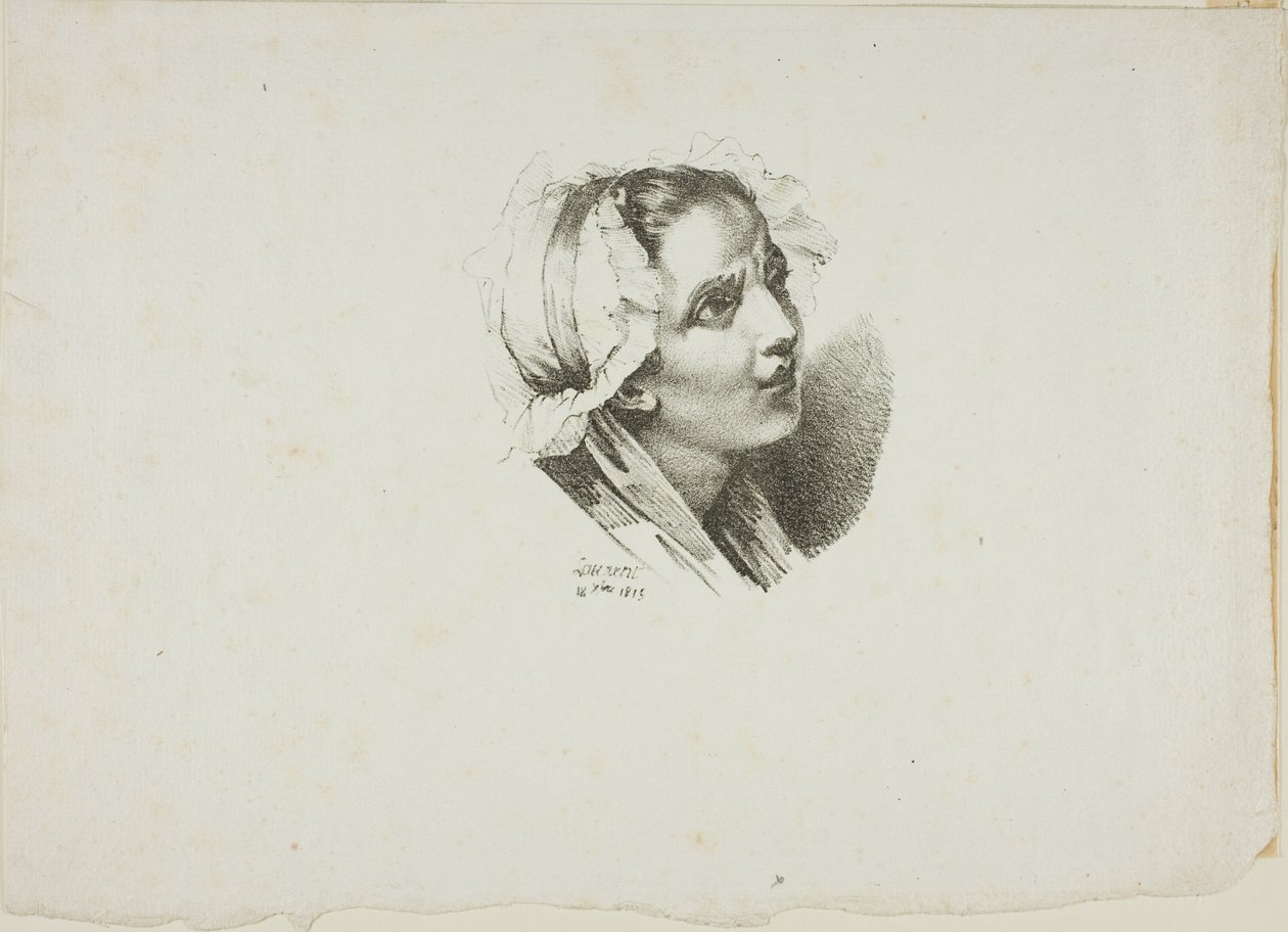 Estudio de la cabeza de una niña de Jean Antoine Laurent