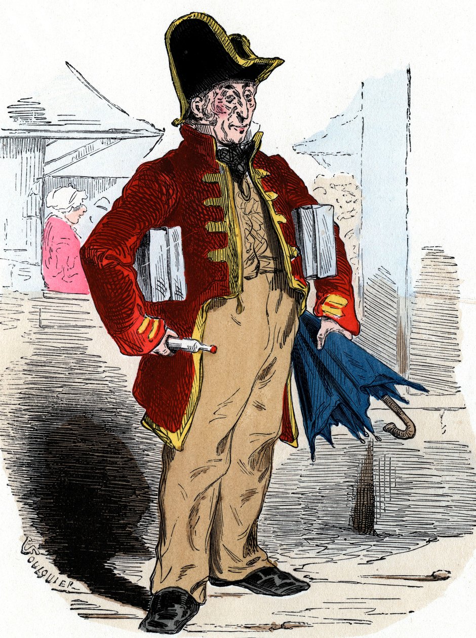 Hombre vendiendo agua de colonia de Jean Antoine Valentin Foulquier