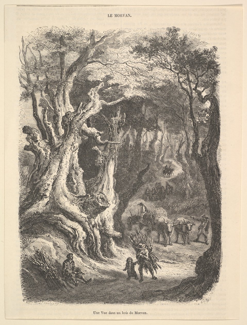 Vista en el bosque de Morvan de Jean Antoine Watteau