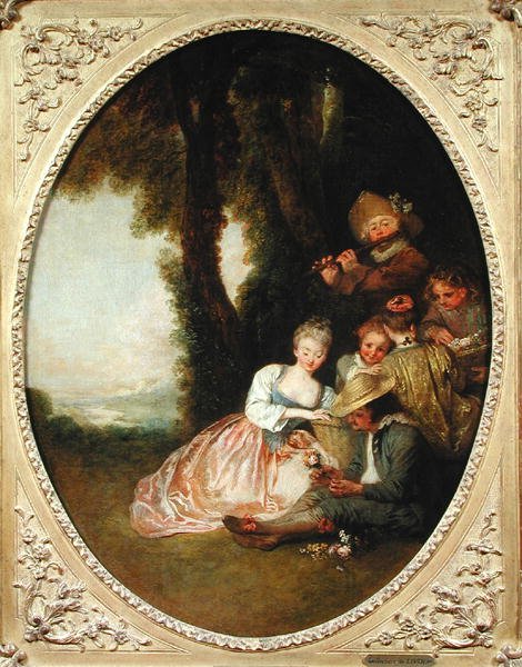 Concierto campestre, 1715 de Jean Antoine Watteau